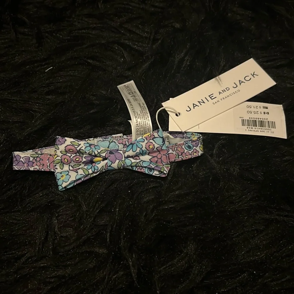 Janie and Jack Bow Tie Sz 0-24M
